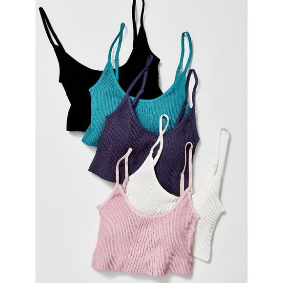 FREE PEOPLE Kickback Seamless Bra / Ivory - Picture 9 of 10